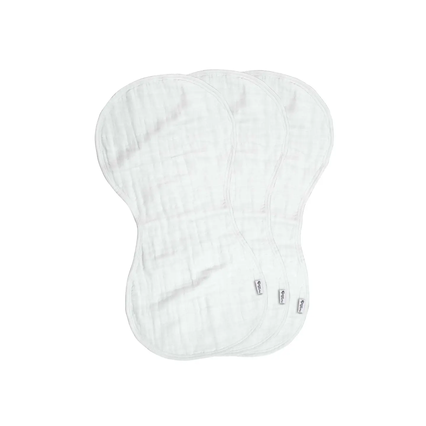 Green Sprouts Organic Cotton Muslin Burp Cloth (3pk) - Image 3