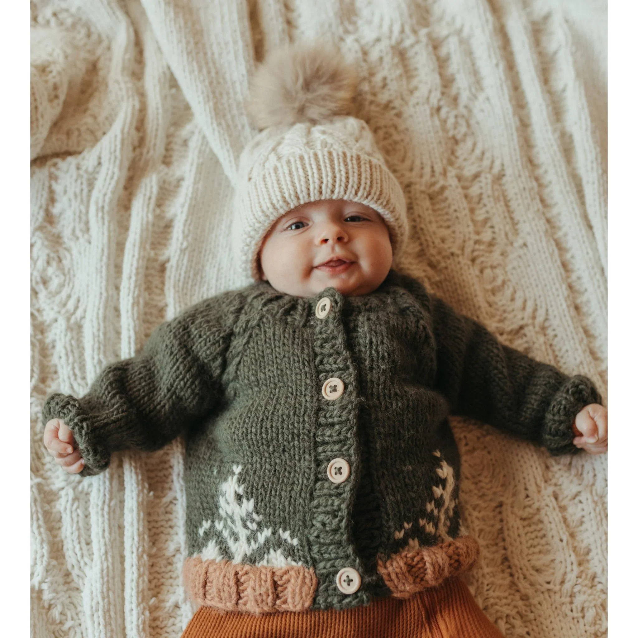 Huggalugs Forest Loden Cardigan - Image 2