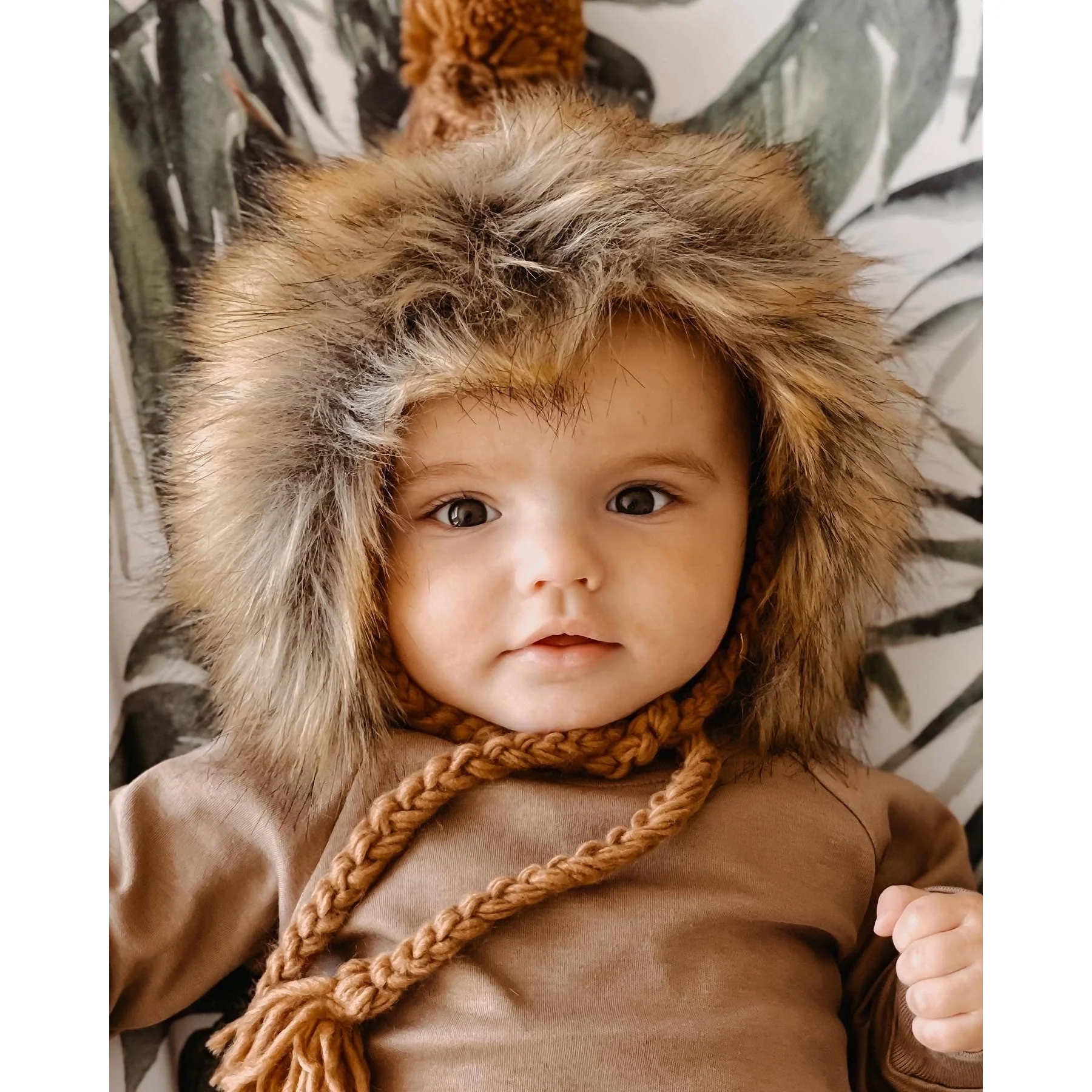 Huggalugs Pecan Fur Bonnet - Image 3