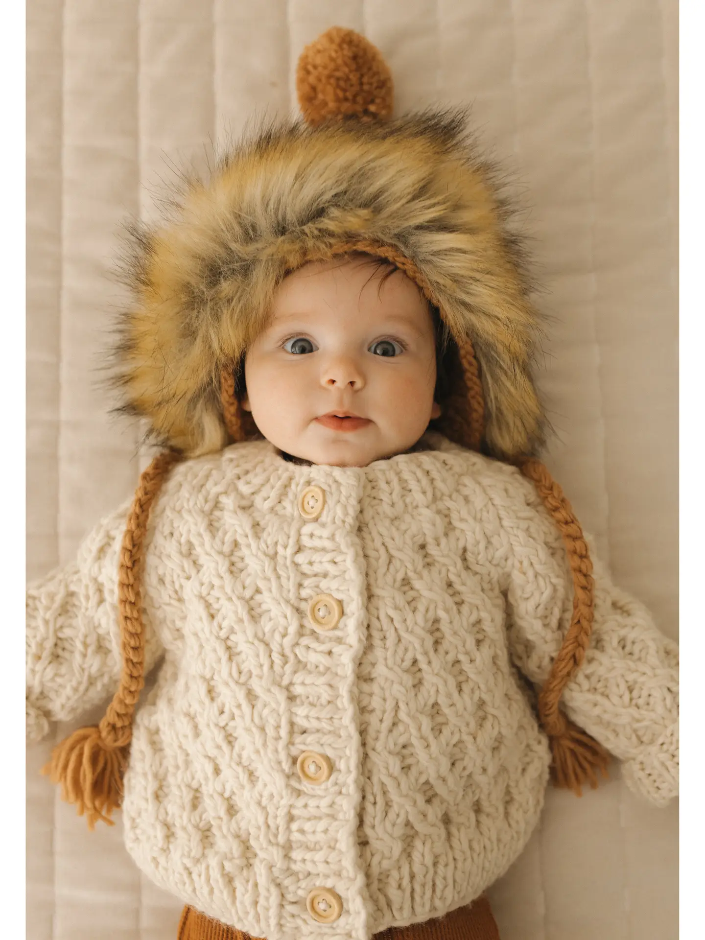 Huggalugs Pecan Fur Bonnet - Image 6