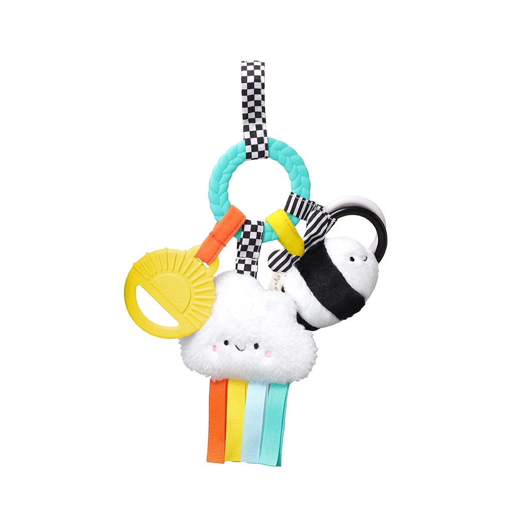 Itzy Rity Bitzy Busy Ring Teething Activity Toy - High Contrast