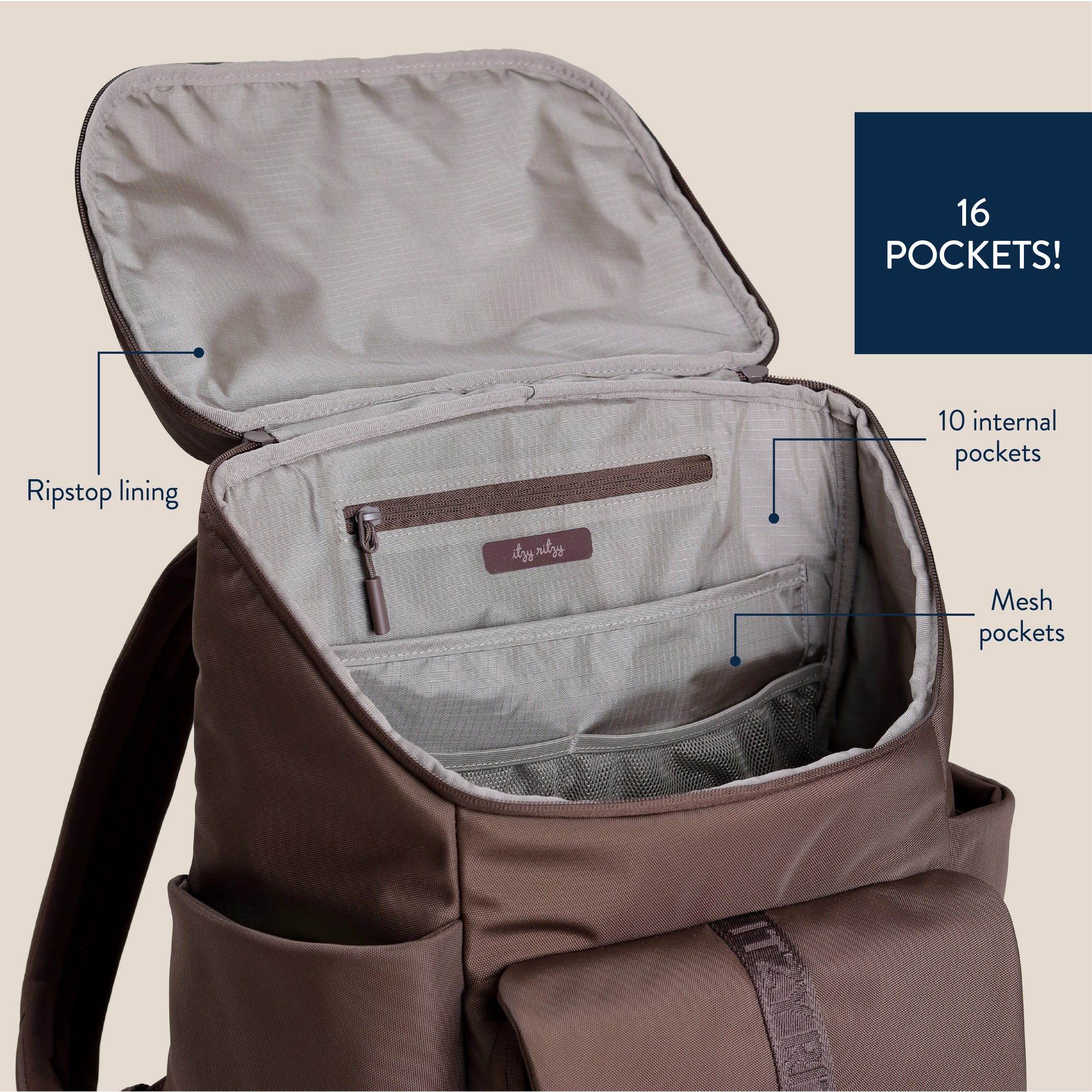 Itzy Ritzy Belong Bucket Backpack – Modern Unisex Backpack - Image 9