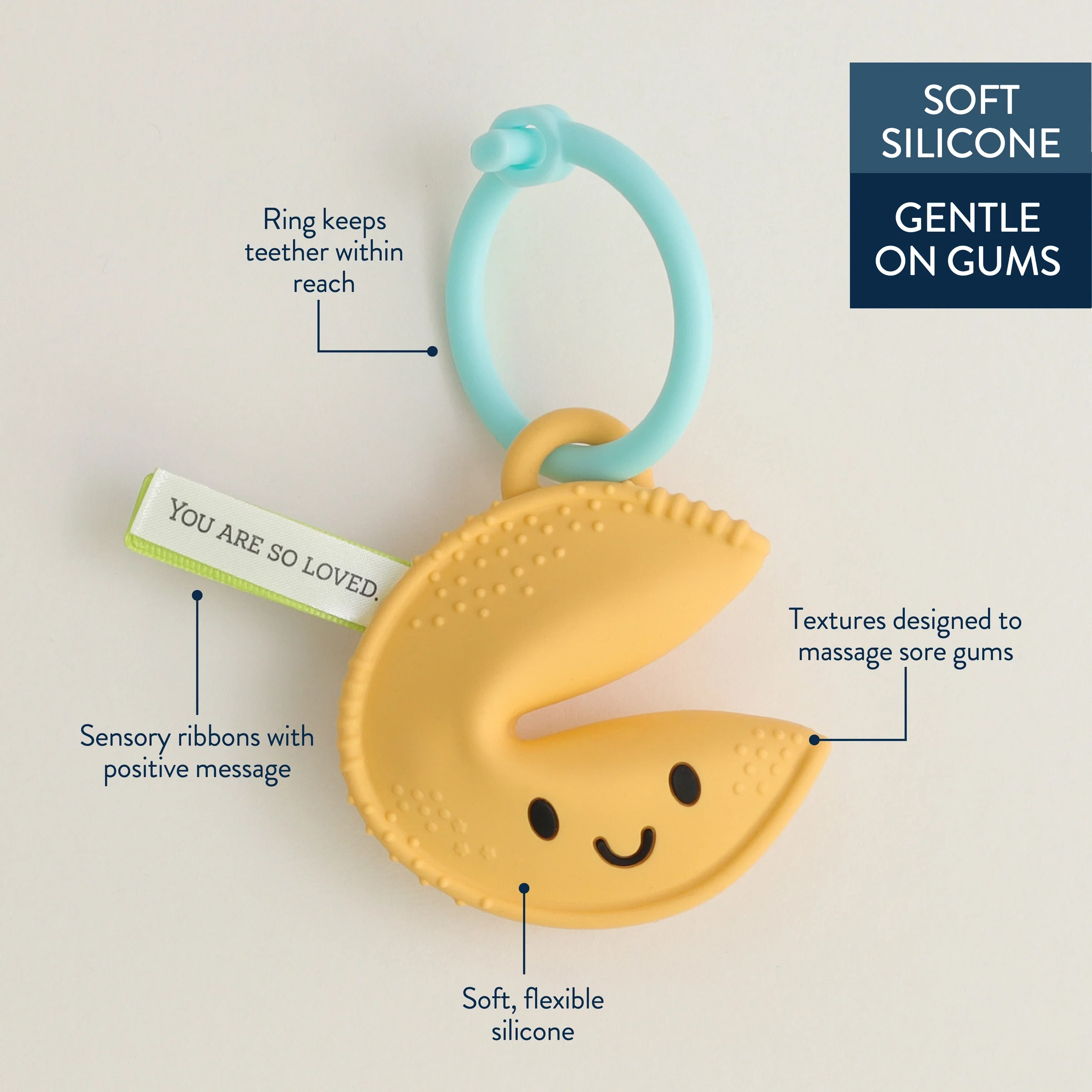 Itzy Ritzy - Fortune Cookie Teether - Image 5