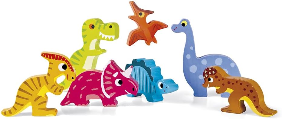 Janod  Dinosaur Chunky Wood Puzzle - Image 2