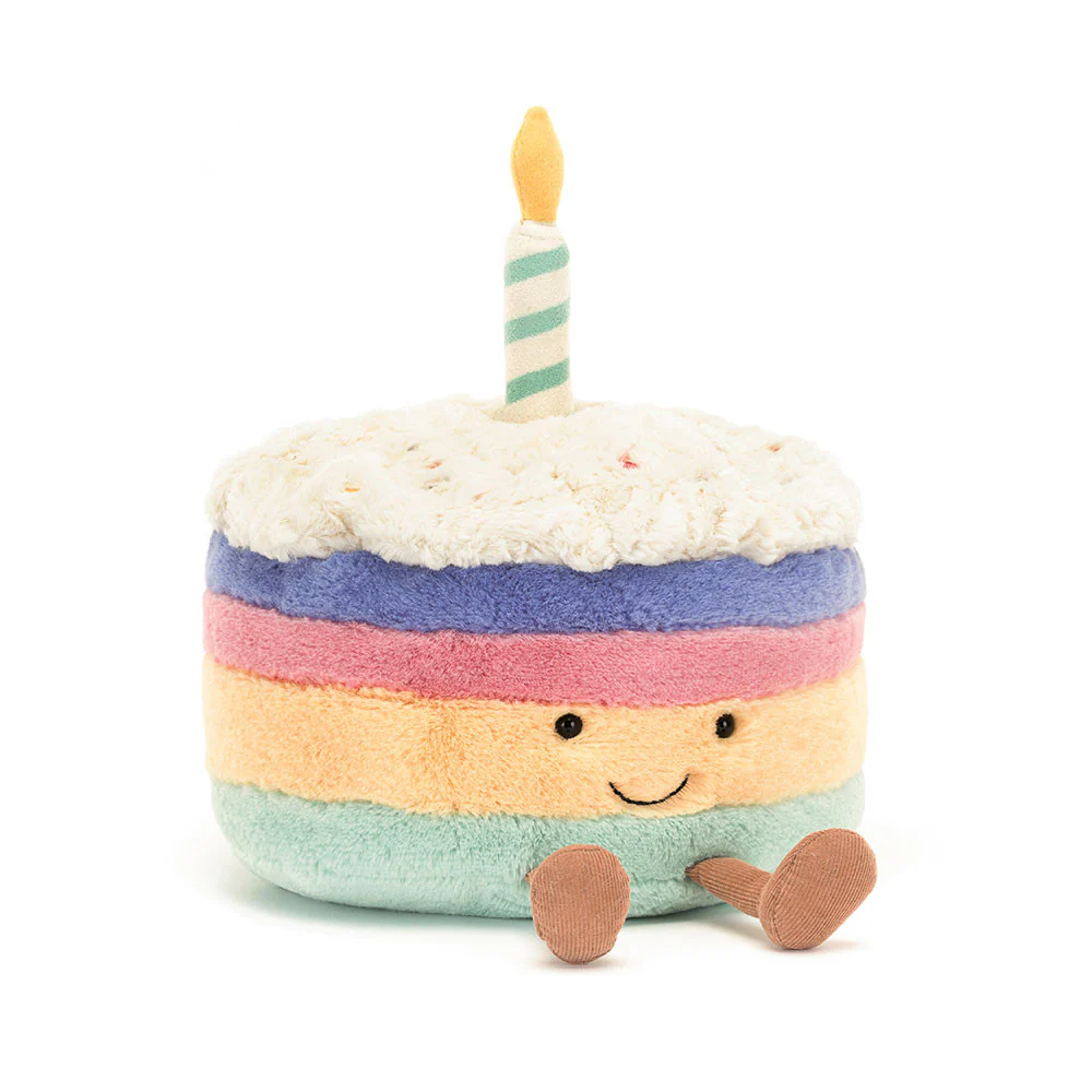 Jellycat Amuseables Rainbow Birthday Cake - Medium - Image 4