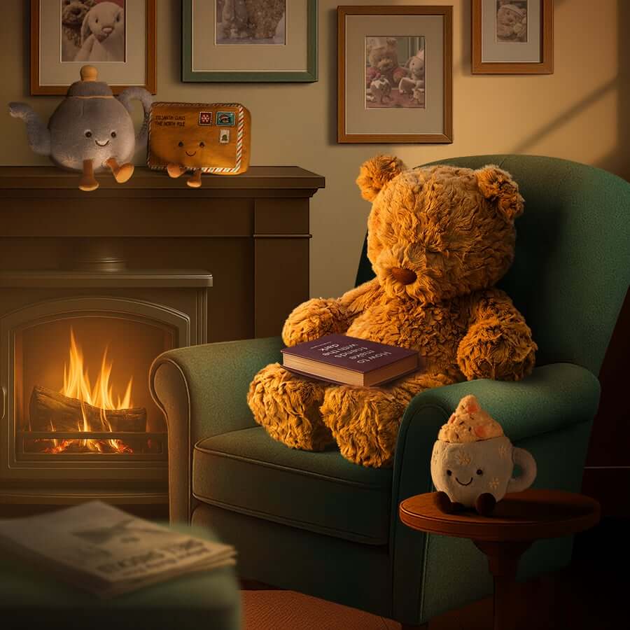 Jellycat Bartholomew Bear and the Snow Giants Book and Medium Bear Plush Set - Image 7