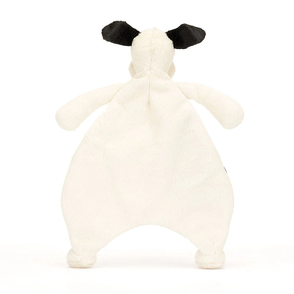 Jellycat Bashful Black & Cream Puppy Comforter - Image 4