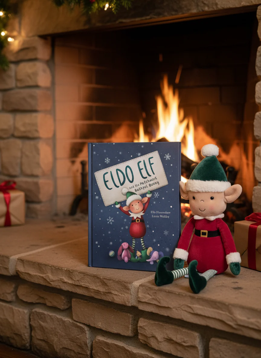 Jellycat Eldo Elf and the Patchwork Bashful Bunny Book - Image 4