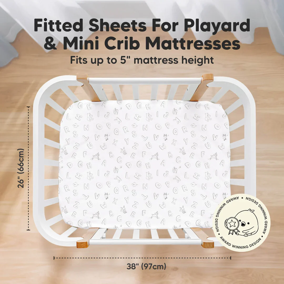 KeaBabies Isla Bamboo Mini Crib Sheets - Image 2