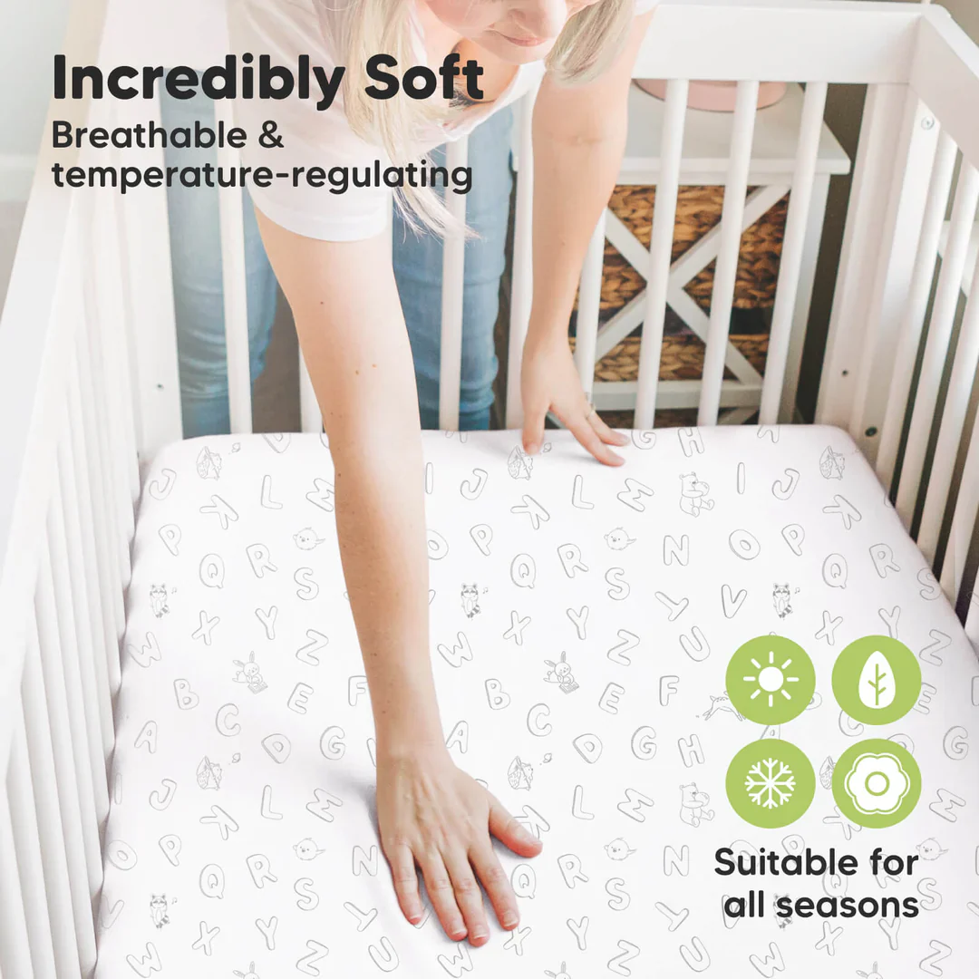 KeaBabies Isla Bamboo Mini Crib Sheets - Image 4