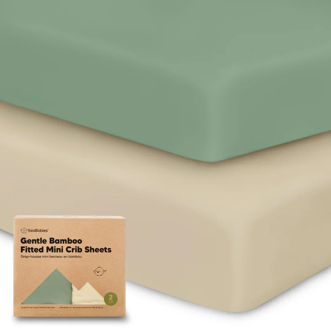 KeaBabies Isla Bamboo Mini Crib Sheets - Image 5