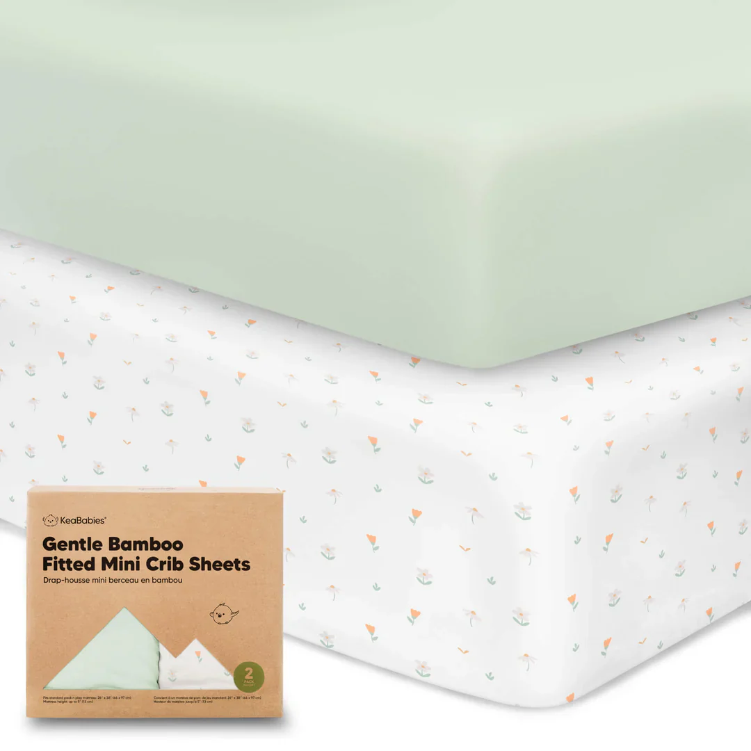 KeaBabies Isla Bamboo Mini Crib Sheets - Image 9