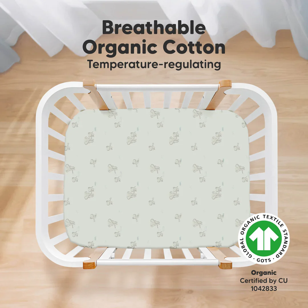 2 - Pack KeaBabies Soothe Fitted Mini Crib Sheets - Image 2