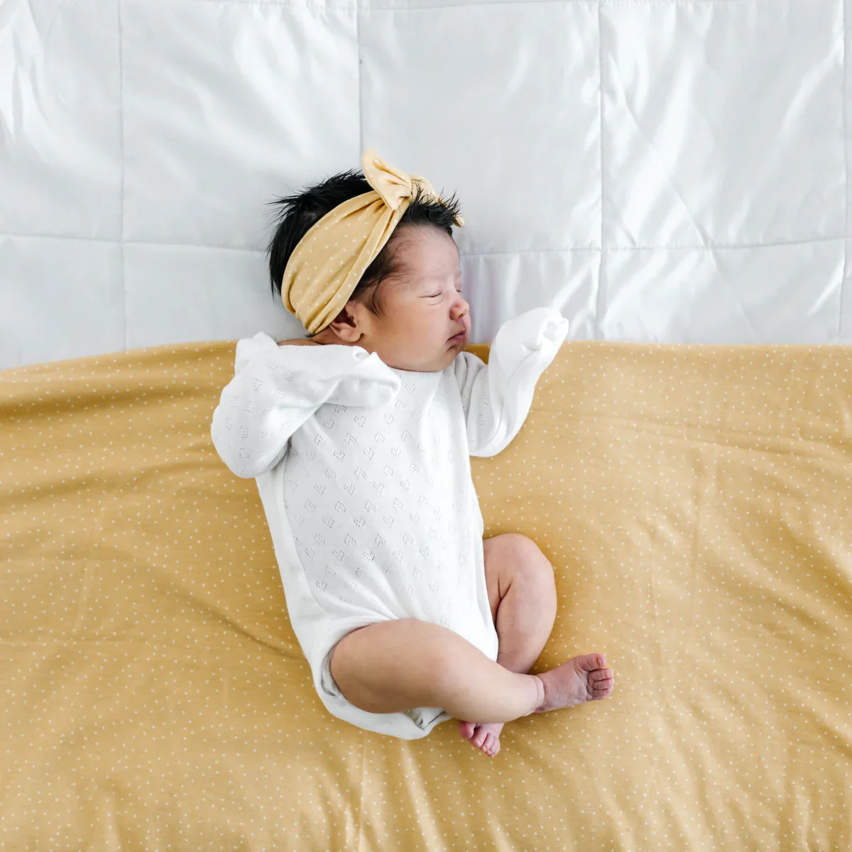 Copper Pearl Knit Headband Bow - Image 9