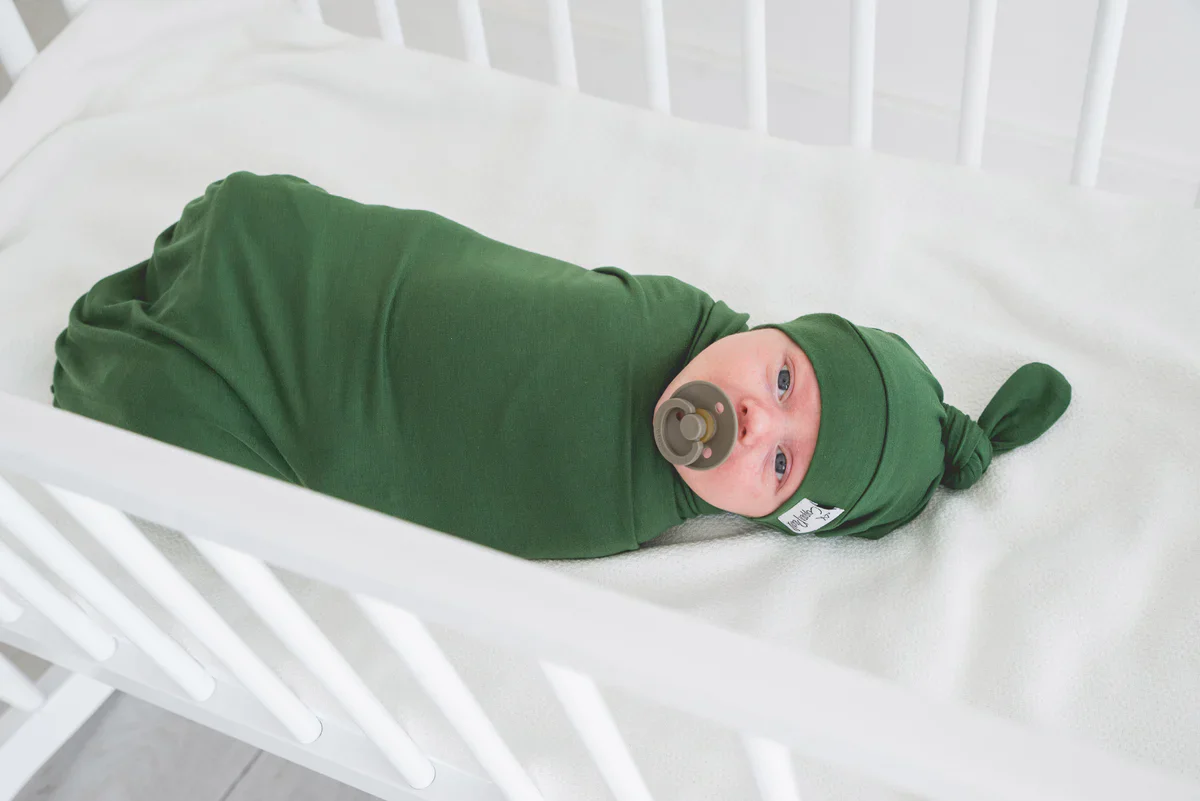 Knit Swaddle Blanket - Alder - Image 2