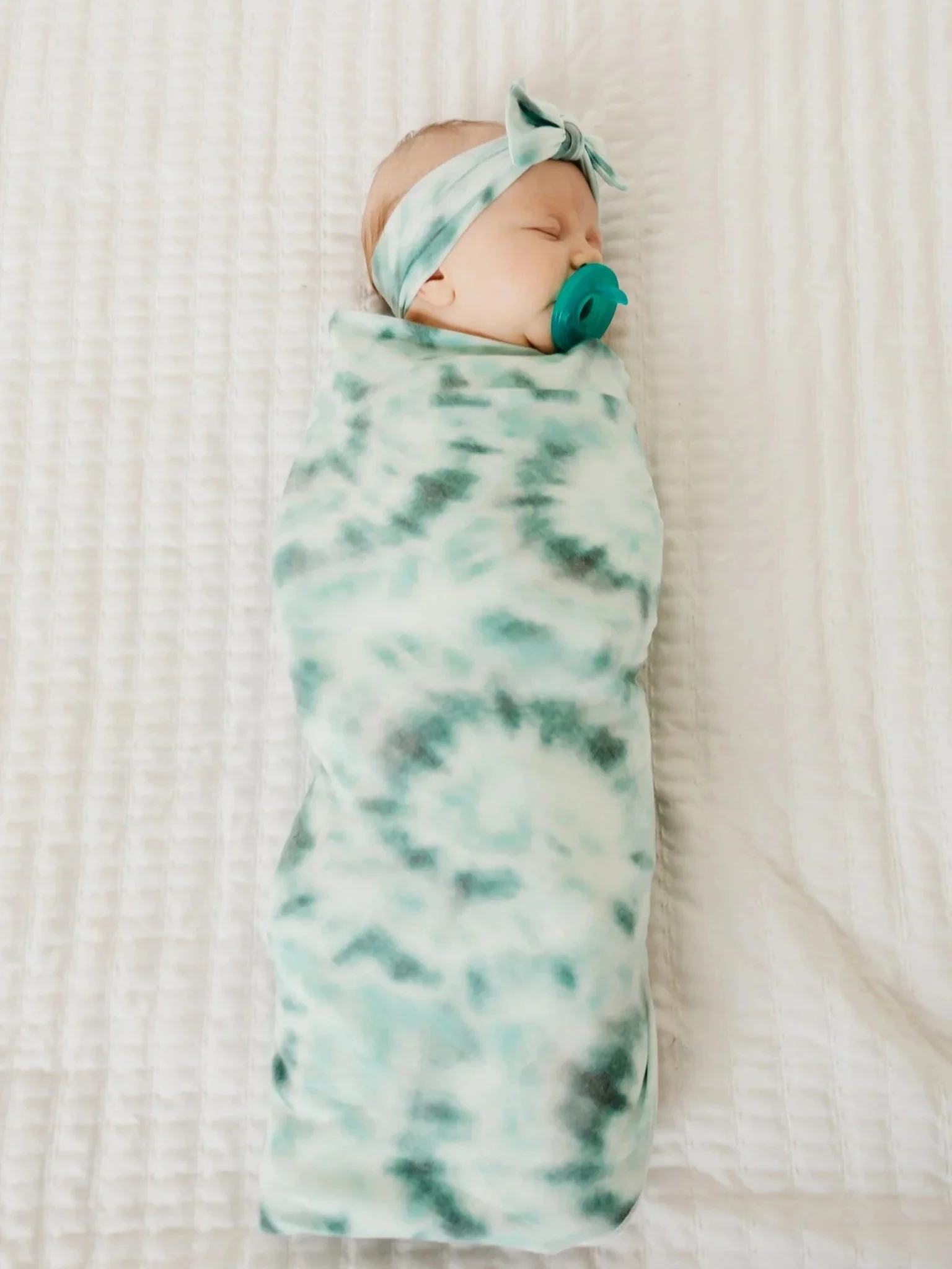 Knit Swaddle Blanket - Bahama - Image 2