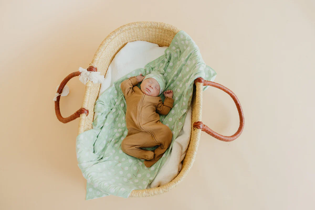 Knit Swaddle Blanket - Bogey - Image 2