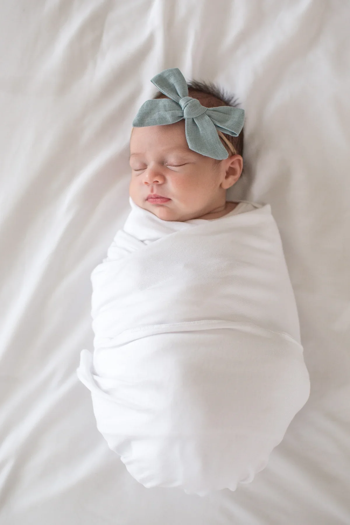 Knit Swaddle Blanket - Dove - Image 2