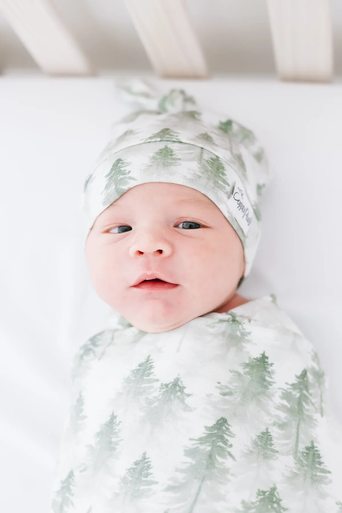 Knit Swaddle Blanket - Evergreen - Image 2