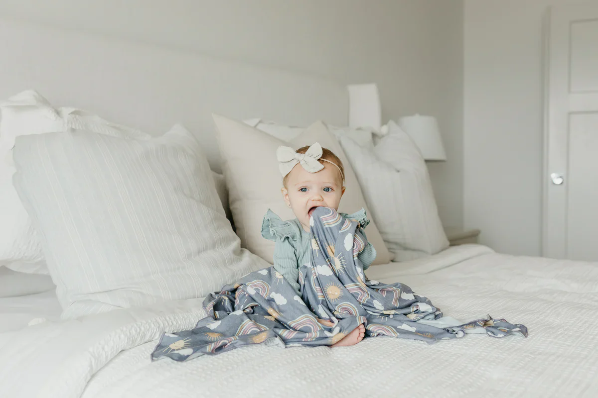 Knit Swaddle Blanket - Hope - Image 2