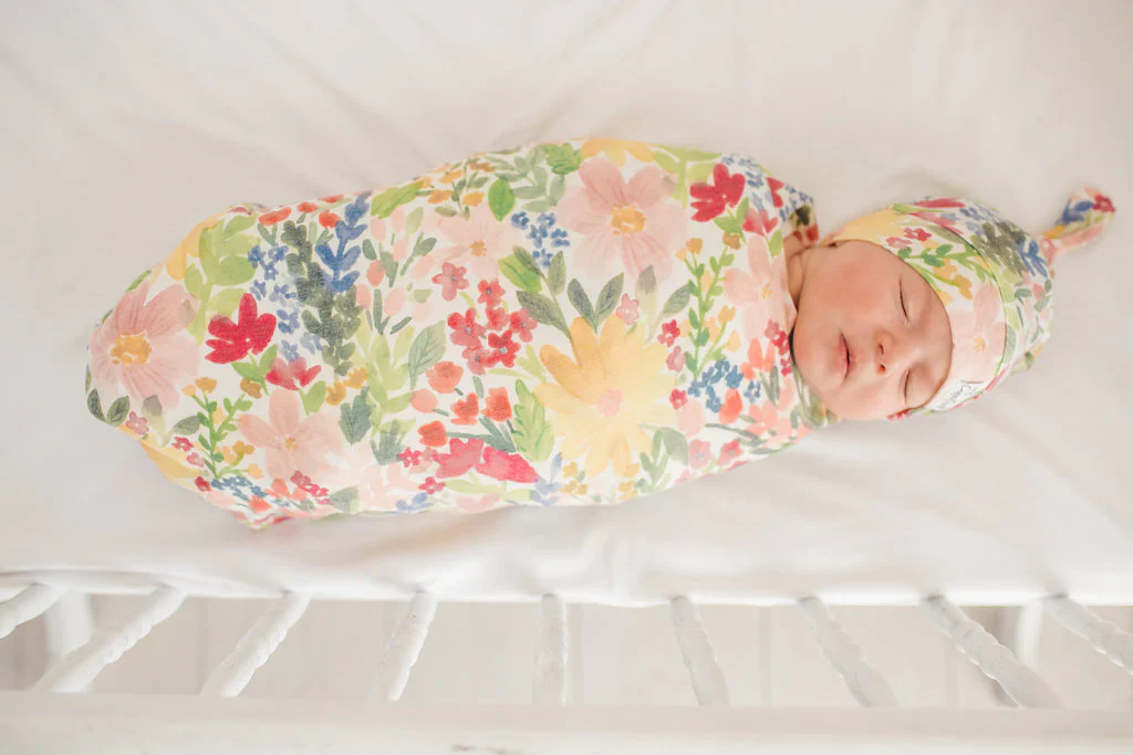 Knit Swaddle Blanket - Lark - Image 2