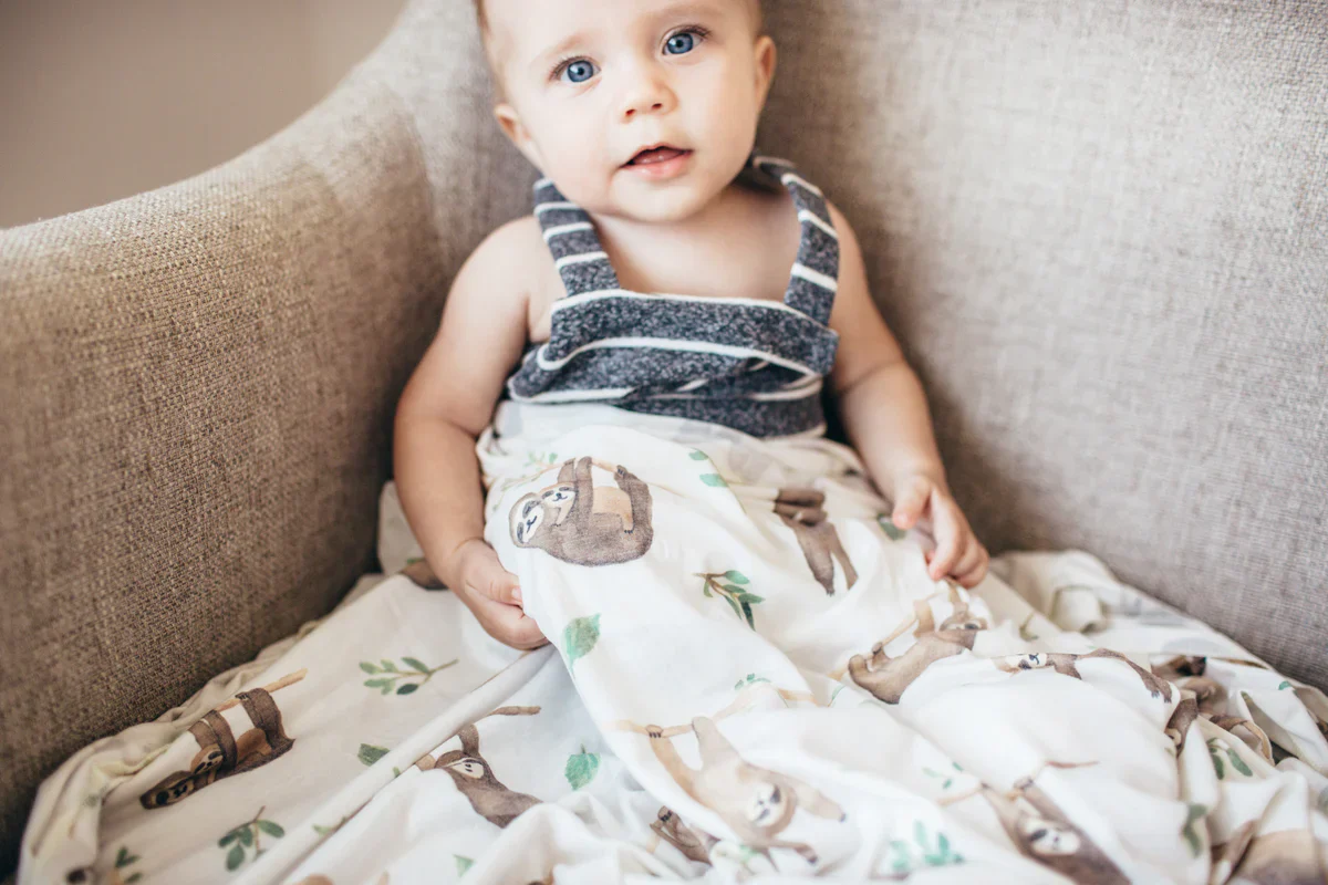 Knit Swaddle Blanket - Noah - Image 2