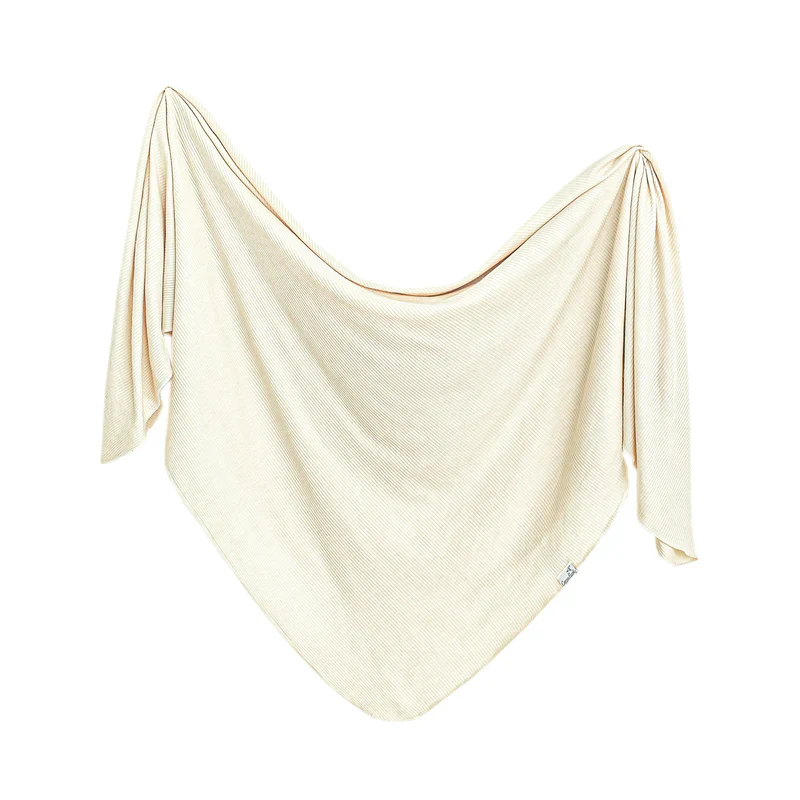Knit Swaddle Blanket - Moonstone