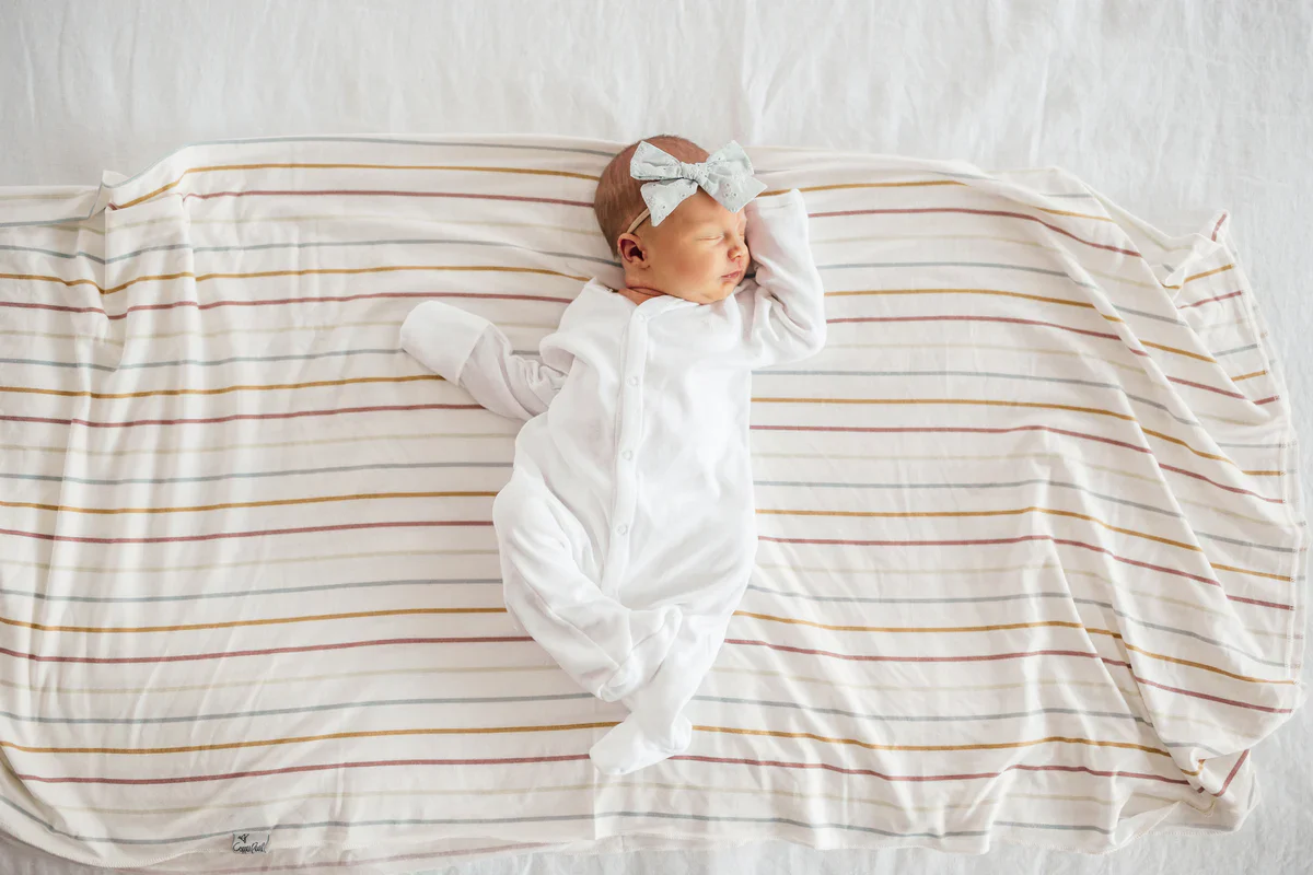 Knit Swaddle Blanket - Piper - Image 2