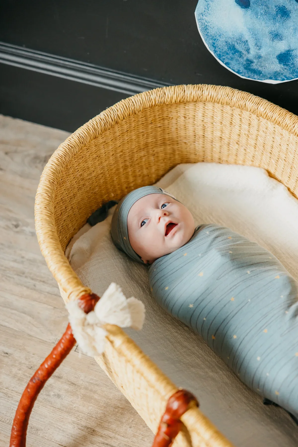 Knit Swaddle Blanket - Starlight - Image 2
