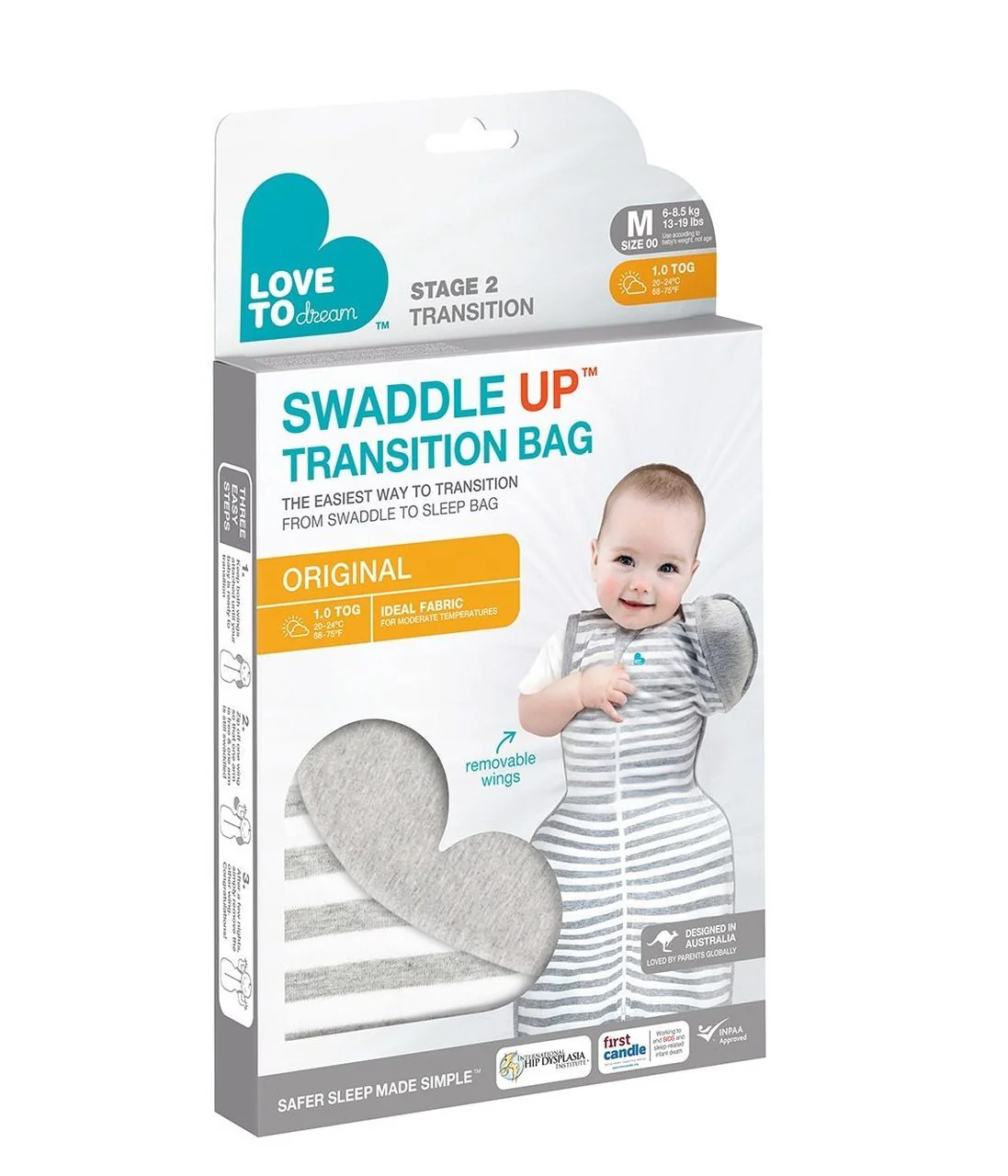 Love to Dream Swaddle Up 50/50 Transition Bag Original Gray - Image 3