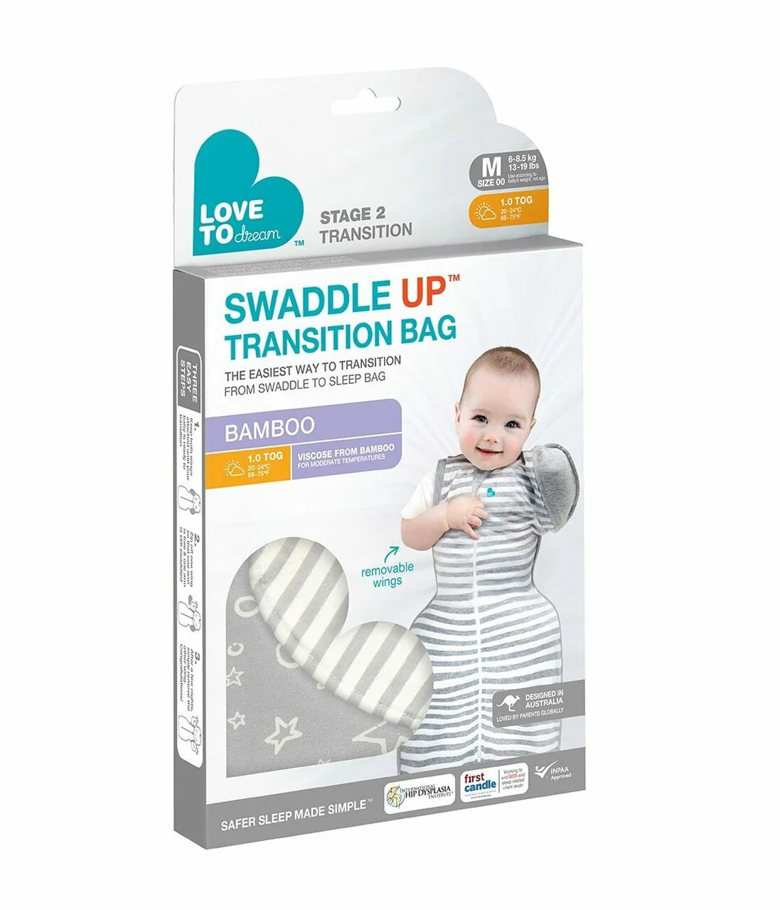 Love to Dream Transition Swaddle Up LUX Silky Soft Bamboo - Image 4