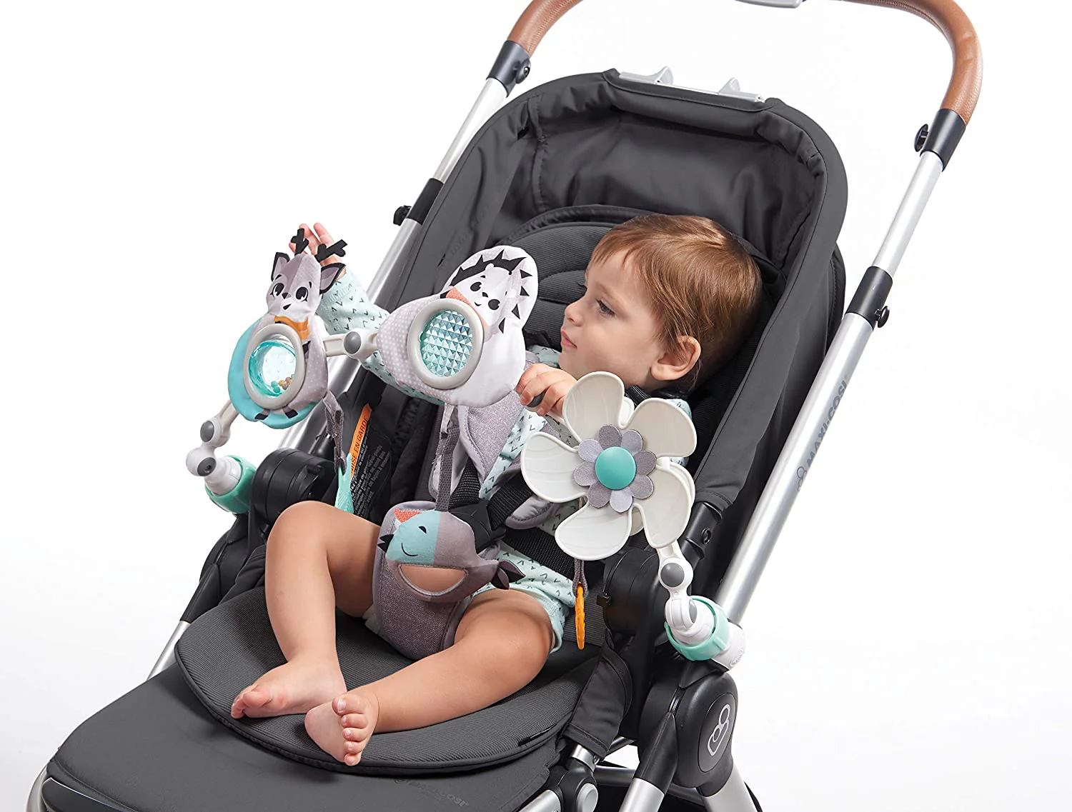 Tiny Love Sunny Stroller/Bassinet Arch - Black and White - Image 4