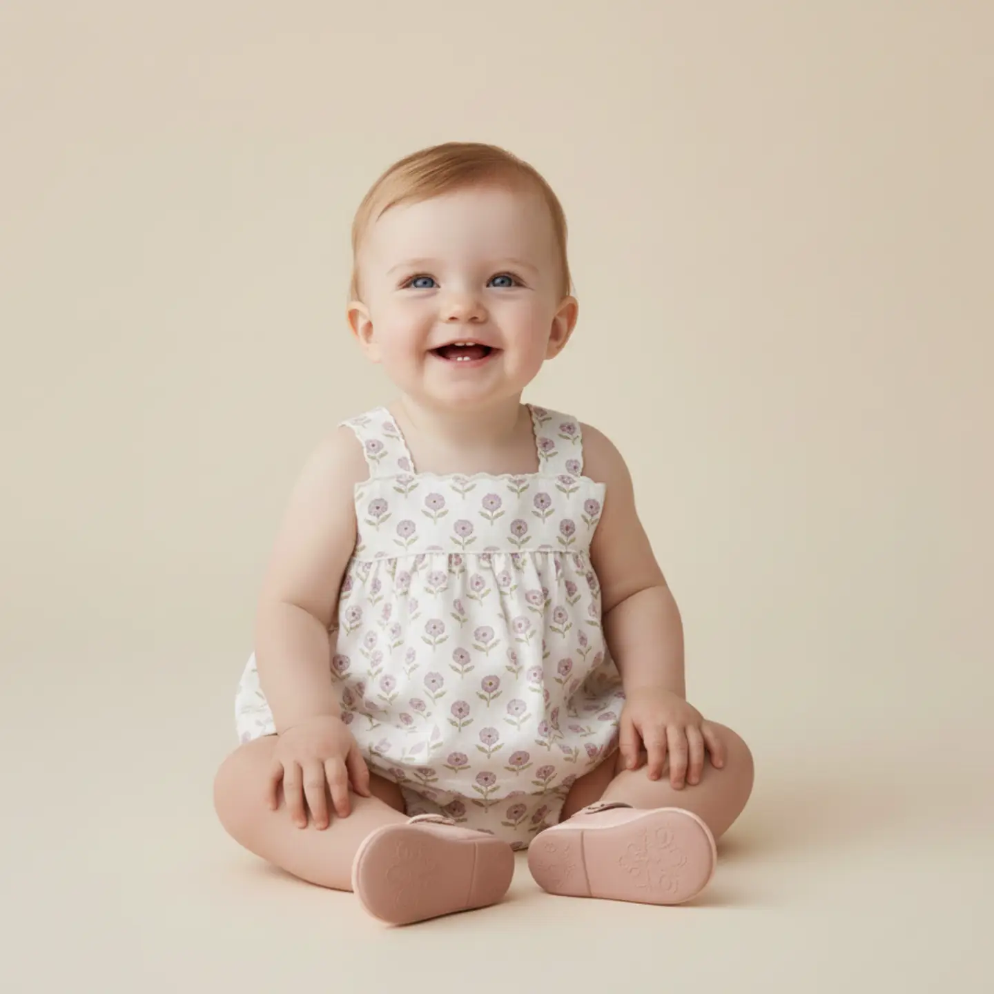 Makemake Organics Scalloped Top and Bloomer Set - Lavender - Image 2