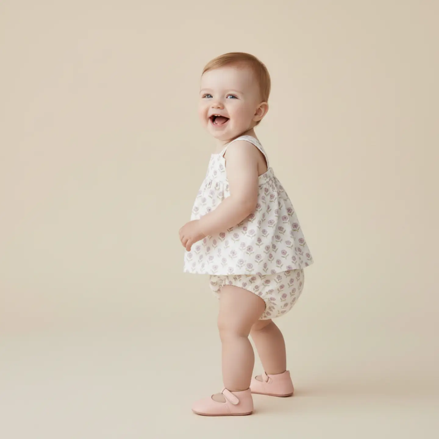 Makemake Organics Scalloped Top and Bloomer Set - Lavender - Image 3