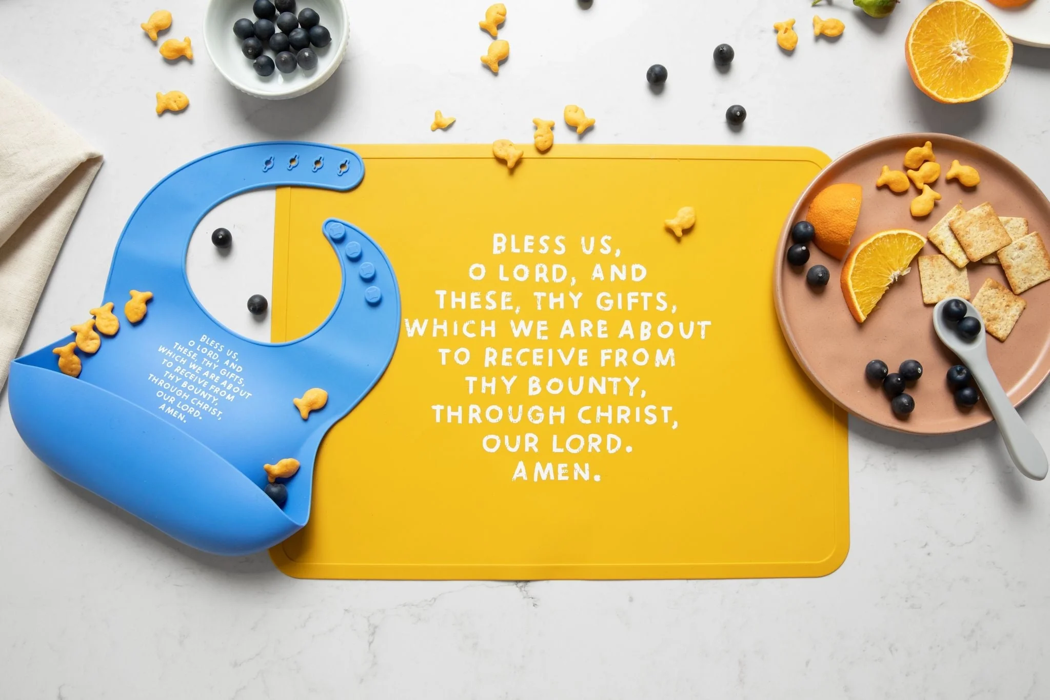 Meal Blessing Silicone Bib - Image 7