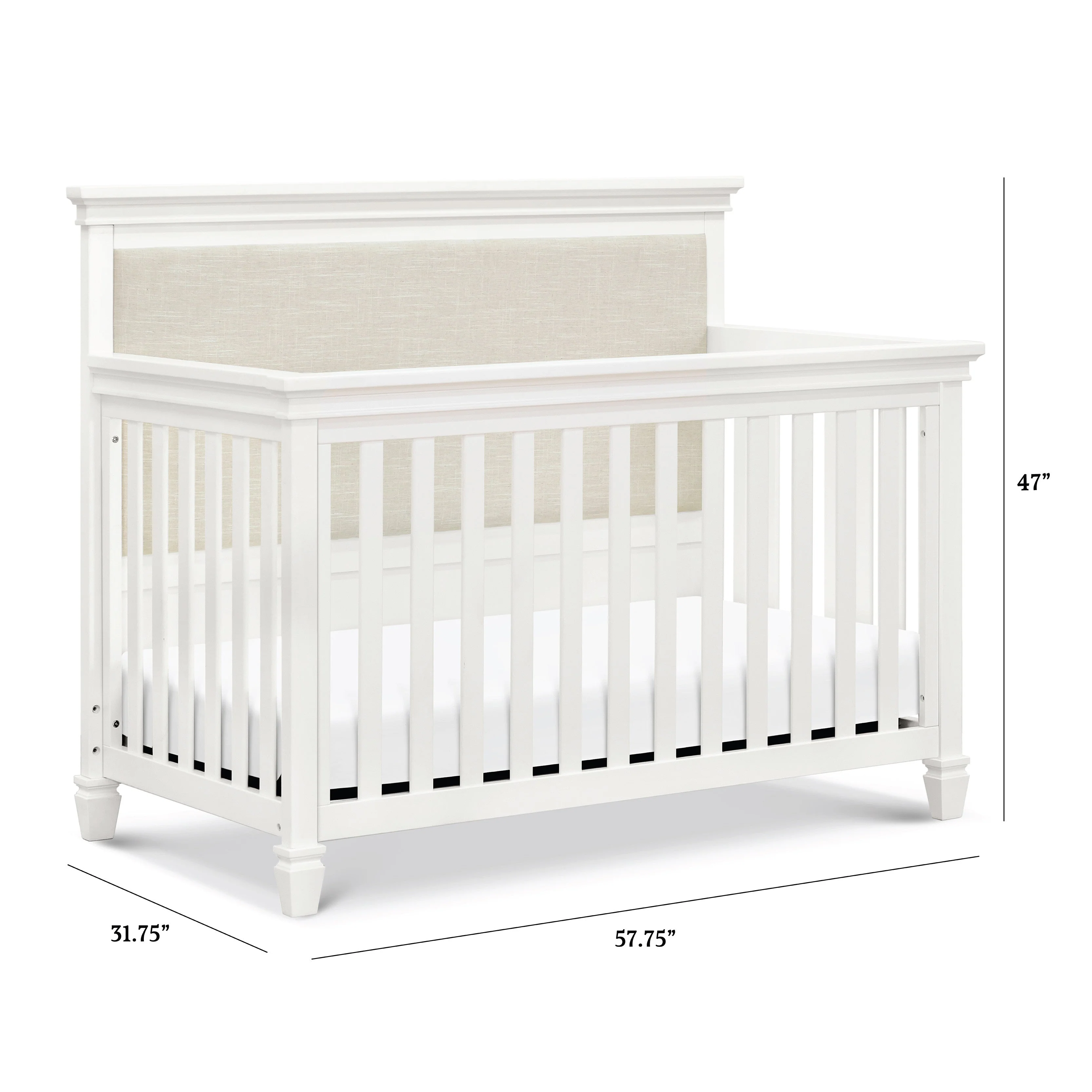 Namesake Darlington 4-in-1 Convertible Crib - Warm White - Image 15