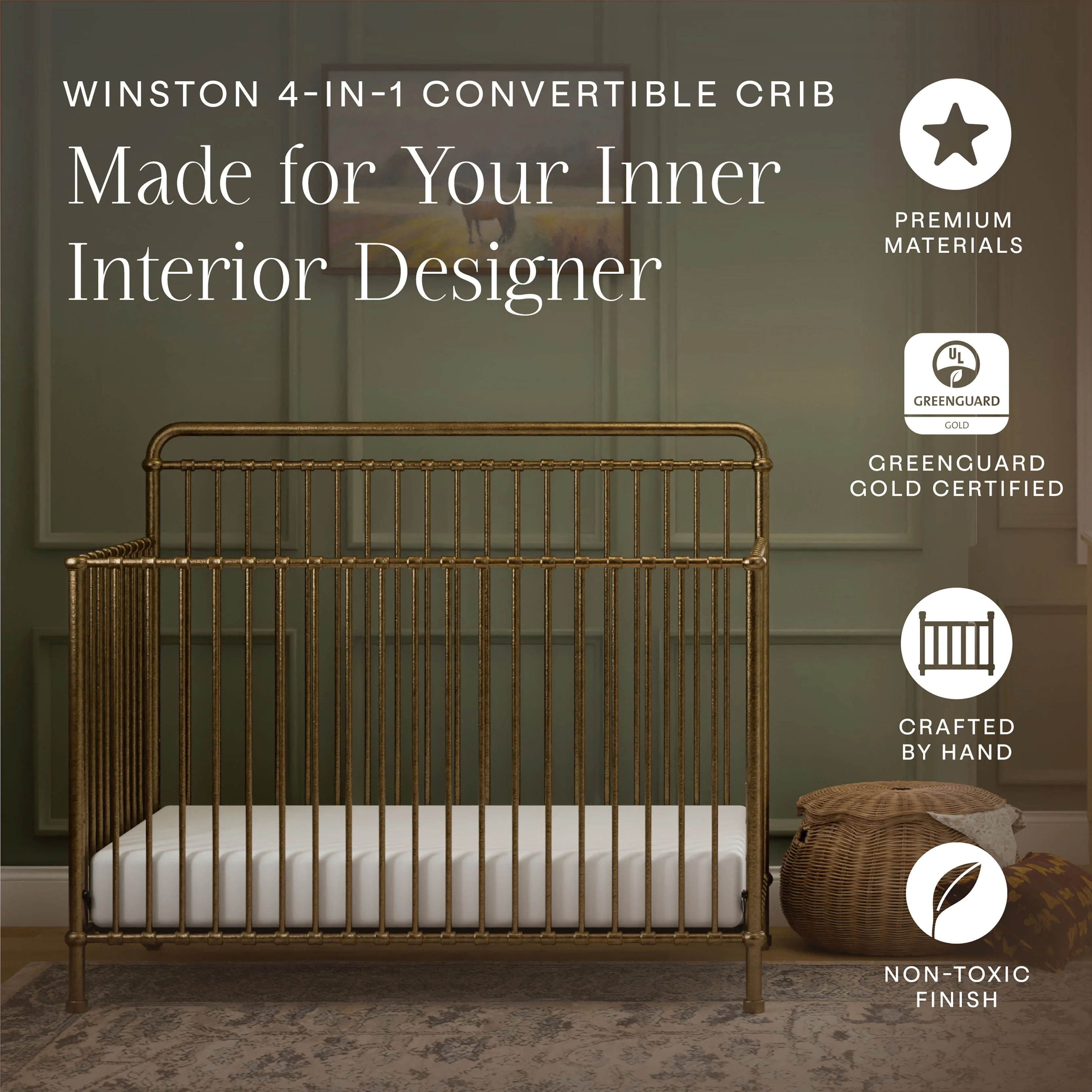 Namesake Winston 4-in-1 Convertible Crib - Image 2