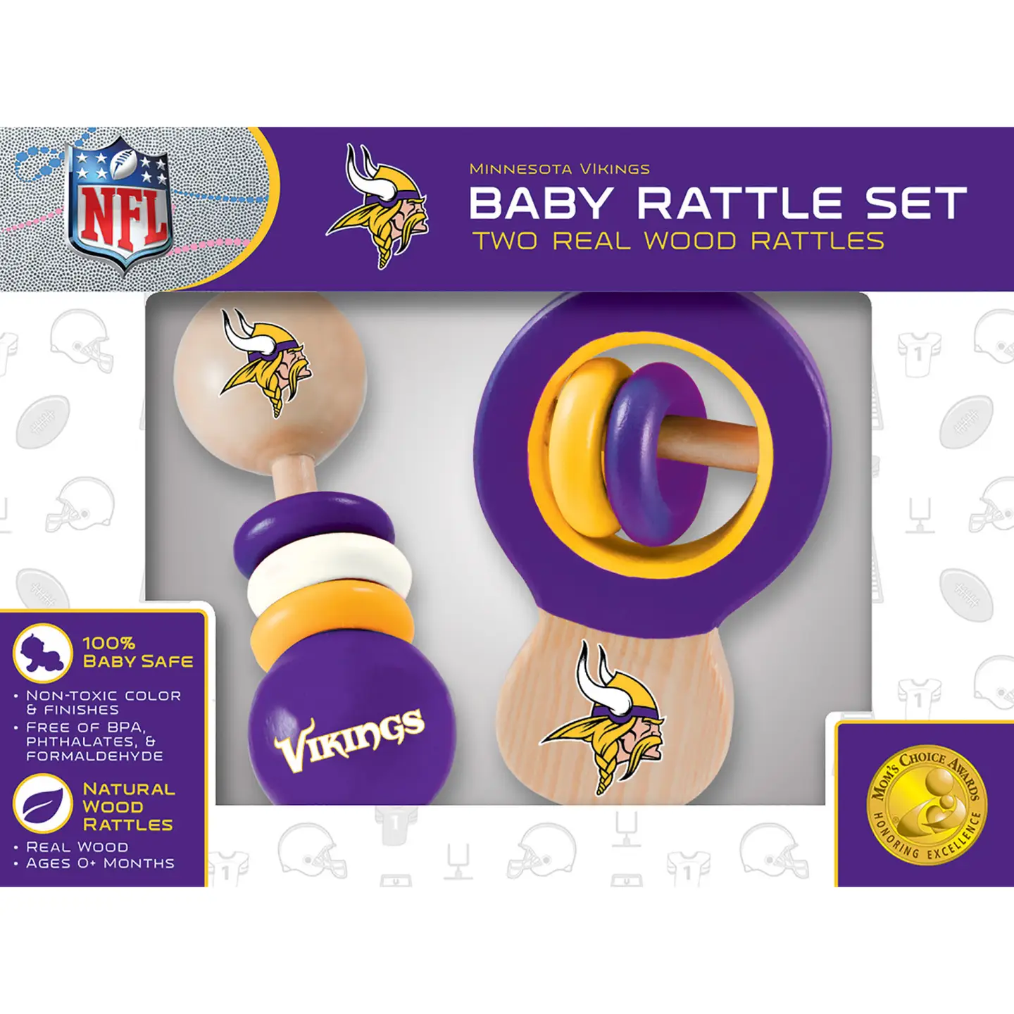 Minnesota Vikings - Baby Rattle Set - Image 2