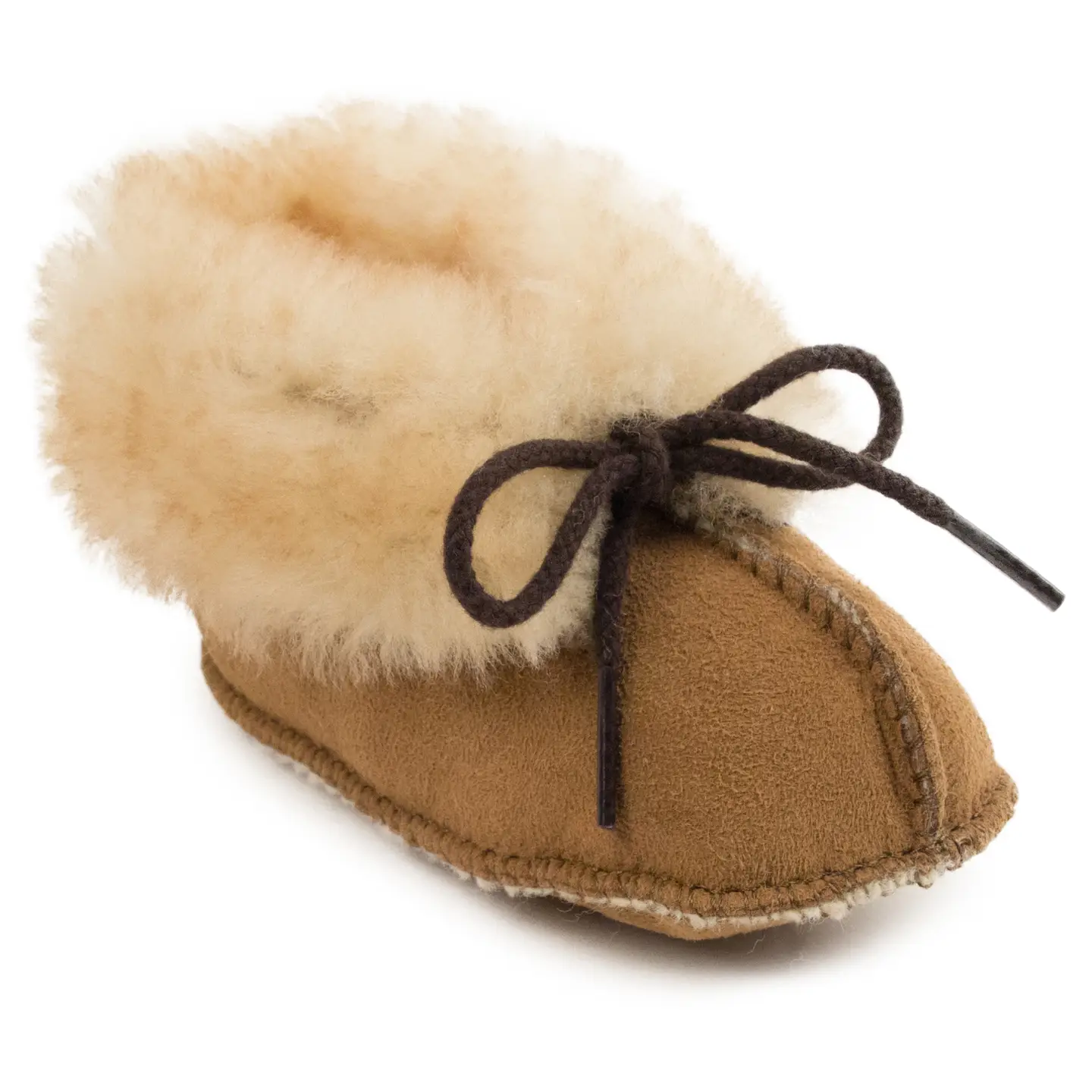 Minnetonka Cozy Sheepskin Suede Booties - Image 3