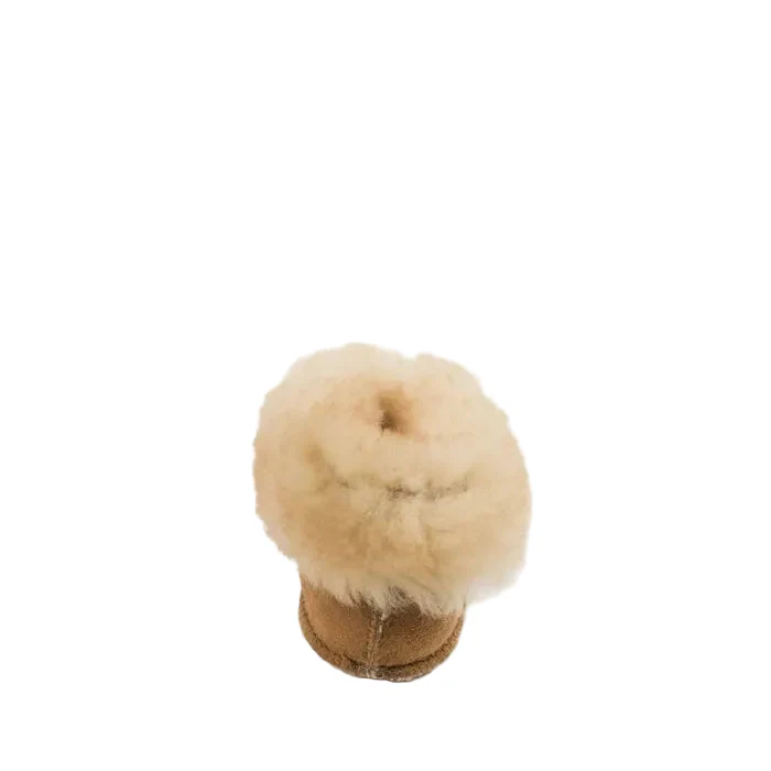 Minnetonka Cozy Sheepskin Suede Booties - Image 6