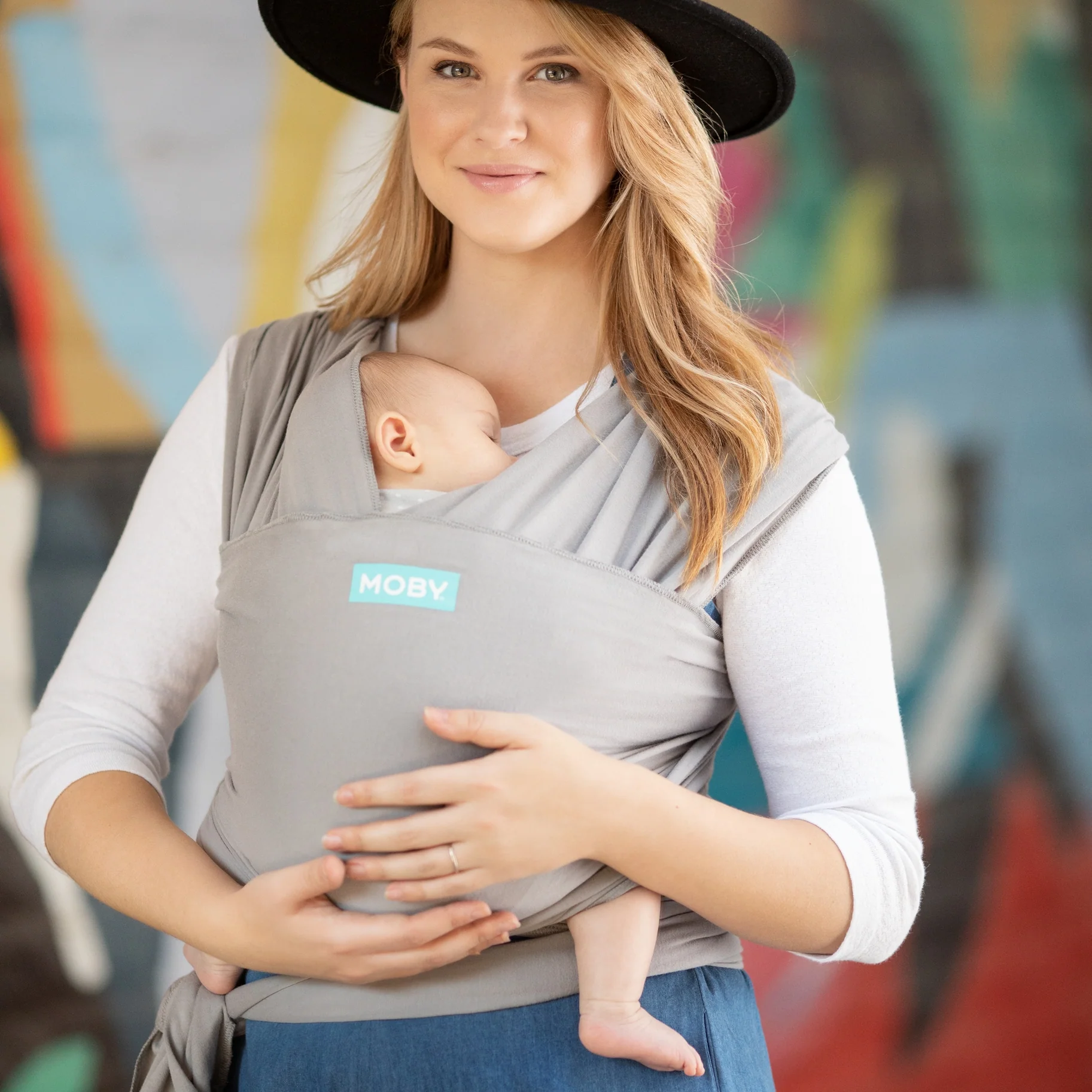Moby Classic 100% Cotton Newborn/Infant Wrap - Image 5