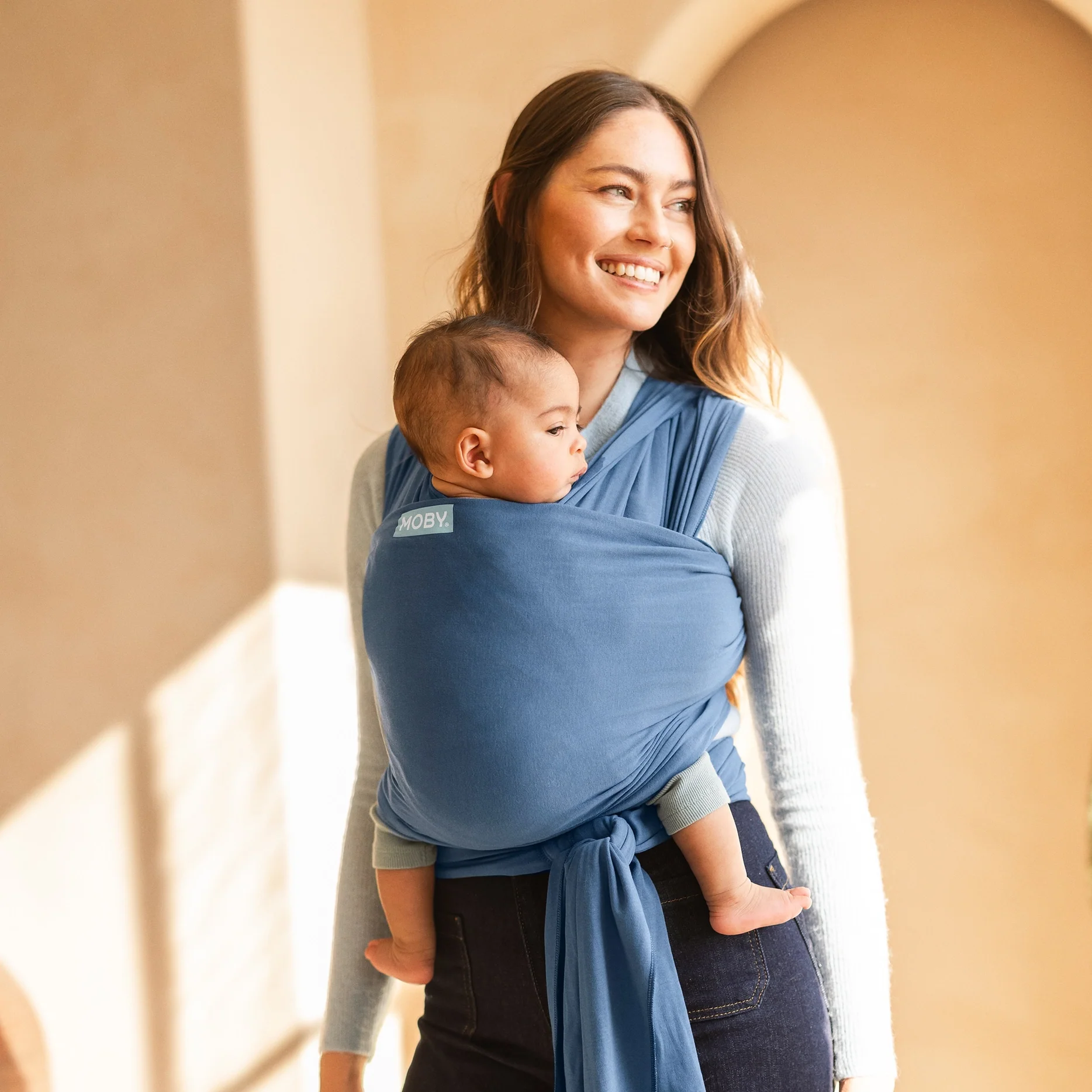 Moby Classic 100% Cotton Newborn/Infant Wrap - Image 6