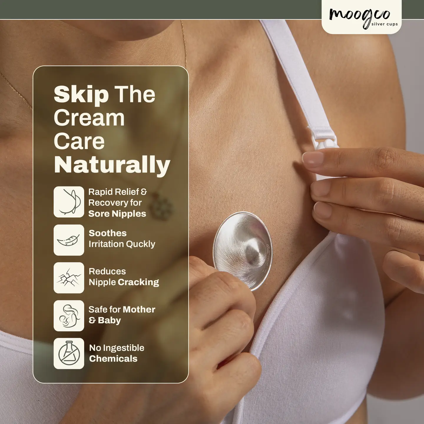 MOOGCO Silver Nursing Cups - Image 4