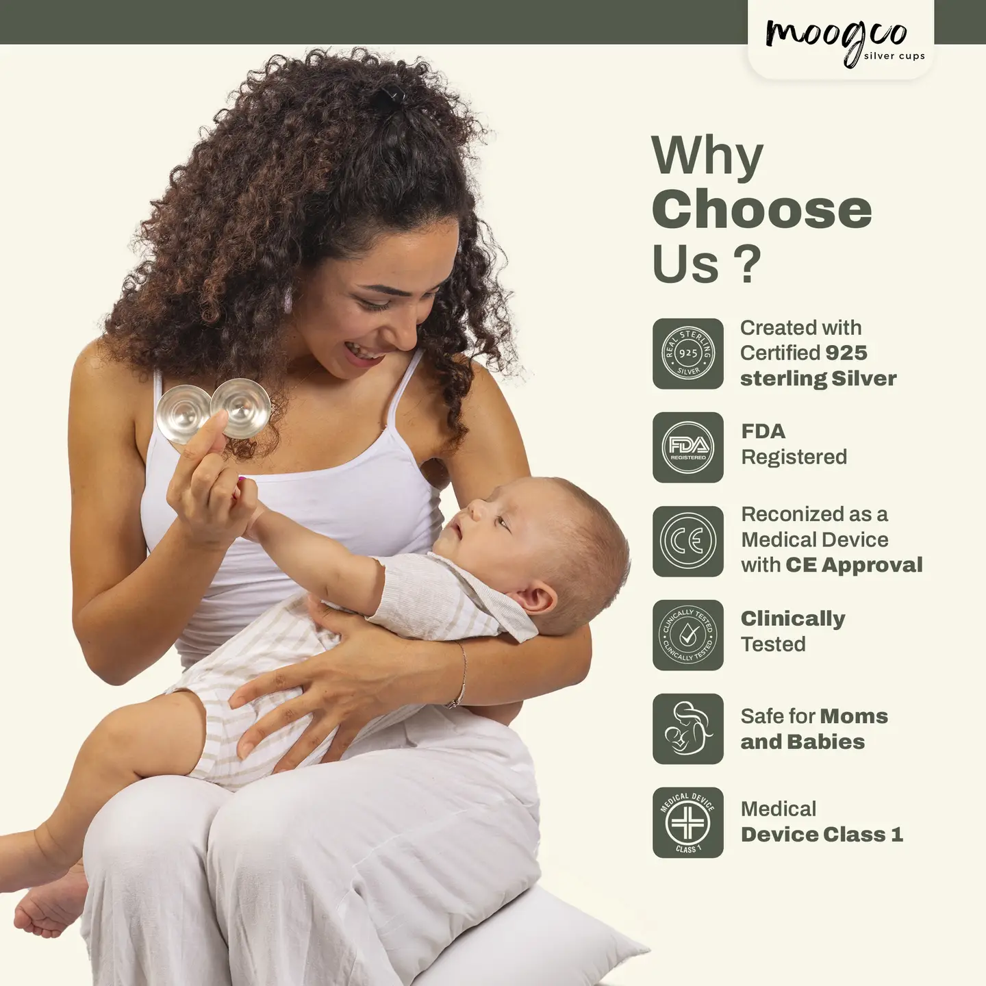 MOOGCO Silver Nursing Cups - Image 5