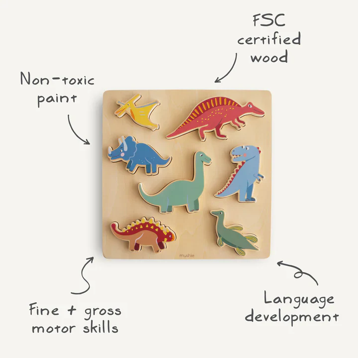 Mushie Dinosaur Puzzle - Image 4