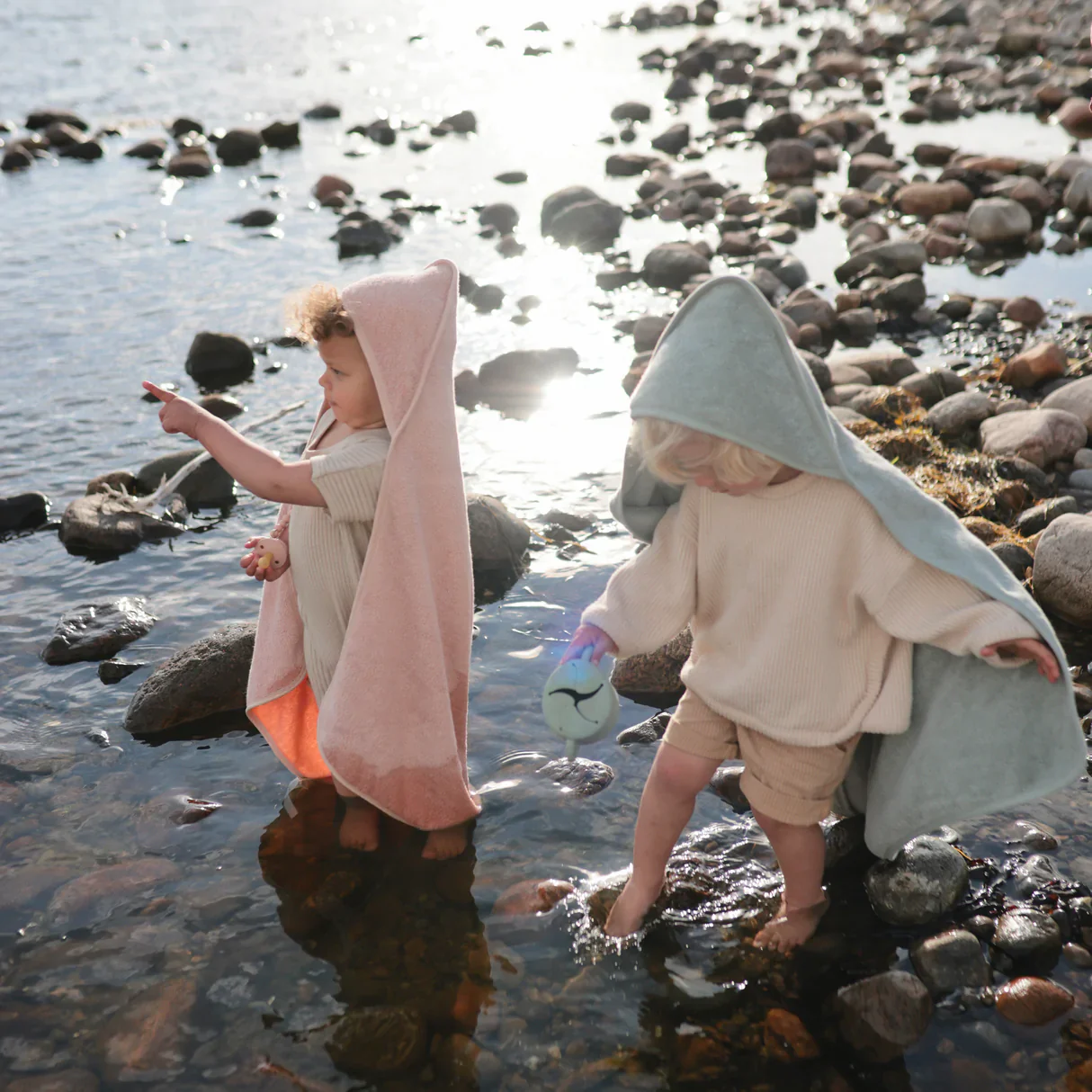 Mushie Organic Cotton Baby Hooded Towel - Image 10