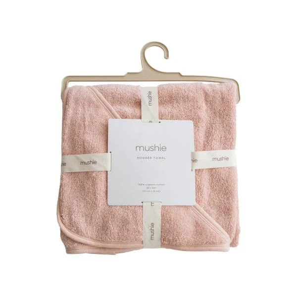 Mushie Organic Cotton Baby Hooded Towel - Image 6