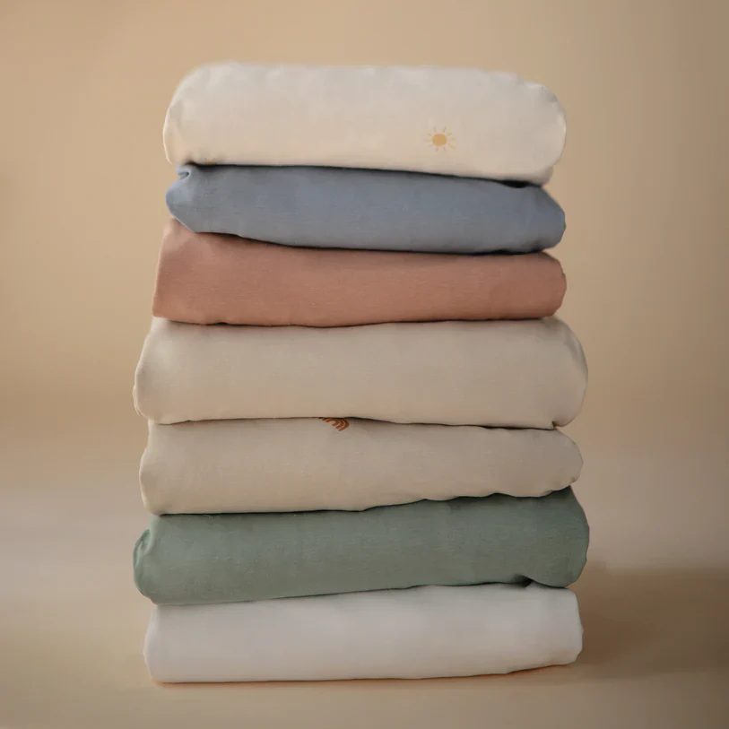 Mushie Stretchy MINI Crib Sheet - Image 3
