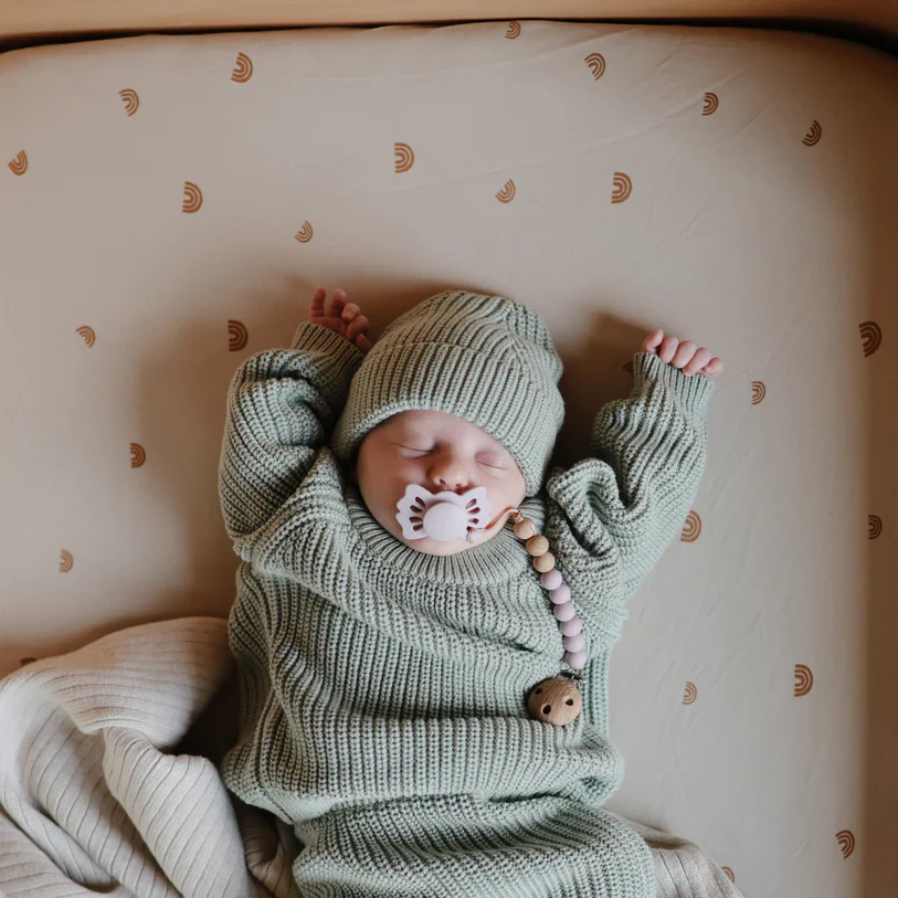 Mushie Stretchy MINI Crib Sheet - Image 6