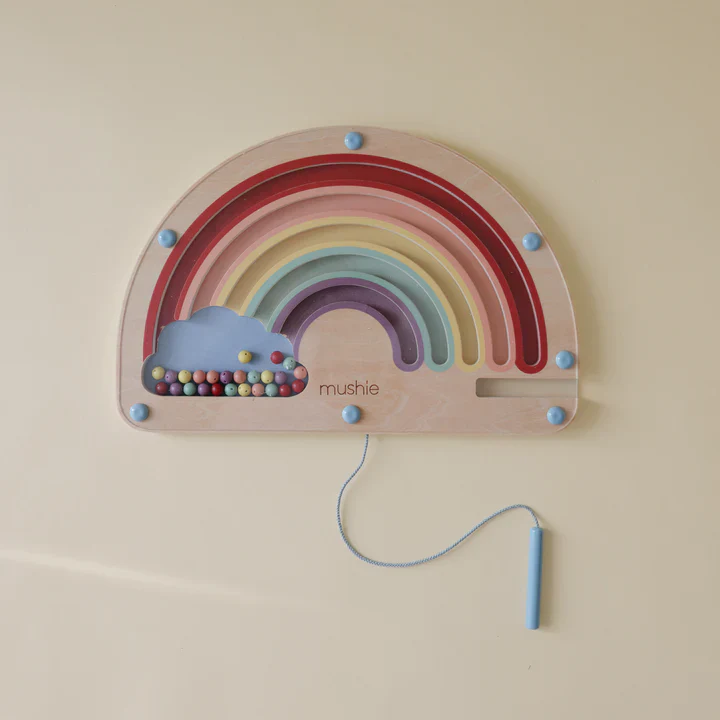 Mushie Wooden Magnetic Rainbow Maze - Image 3